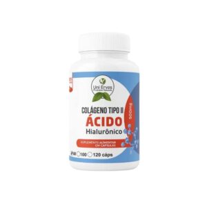 Colágeno Tipo II Ácido Hialurônico 500 mg 60 caps