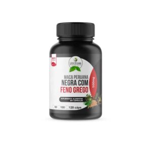 Maca Peruana Negra com Feno Grego 500 mg 60 caps