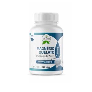 Magnésio Quelato + Potássio + Zinco Uniervas 500 mg 60 caps