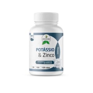 Potássio e Zinco 500 mg 60 caps