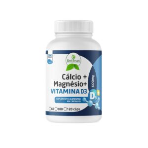 Cálcio + Magnésio + Vitamina D3 500 mg 60 caps